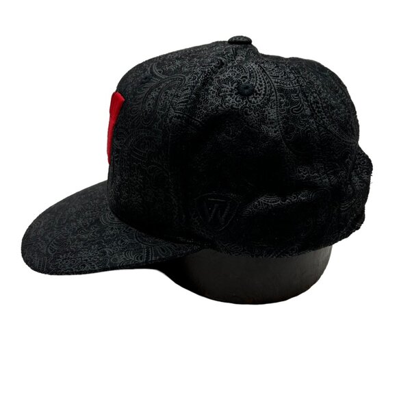 Wisconsin Badgers Big Ten Snapback Hat Cap Black Red Top World Adjustable - Picture 3 of 13